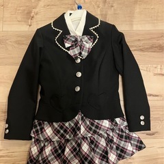 130cm スーツ 女の子 入学 卒園　4点セット　　　