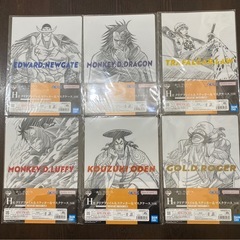 ONE PIECE 一番くじ　難攻不落ノ懐刀　H賞 クリアファイル6点
