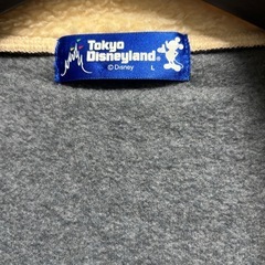 【終了】Disneyland ミッキーマウス フリースジャケット　ボア　Lの画像