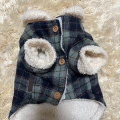 小型犬冬服ボアアウターの画像