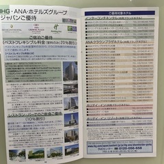 ANAグループ優待券の画像
