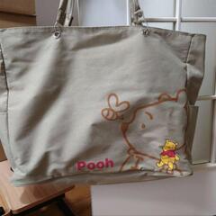【大容量トート】Poohさんの大きなトートバッグ/旅行/マザーズバッグ/プーさんの画像