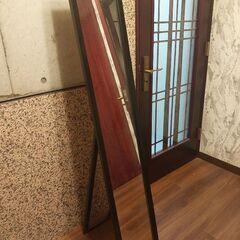【譲ります・早めに引き取りに来てくれる方優先】全身鏡 高さ147...