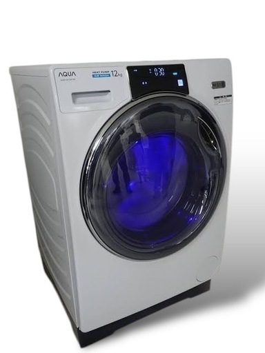 【美品】AQUA アクア　AQW-DX12M ドラム式洗濯乾燥機　2022年製　洗濯機　乾燥機　　