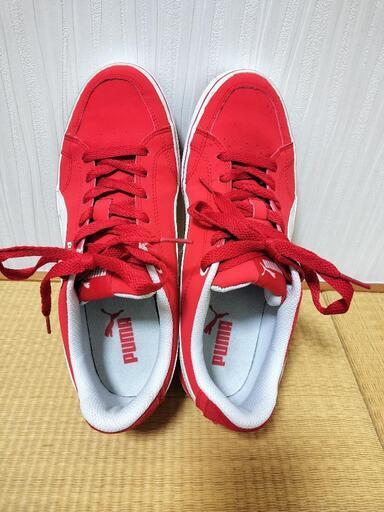 PUMA 赤スニーカー 26.5cm
