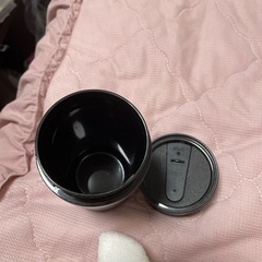 リラックマ黒タンブラーの画像