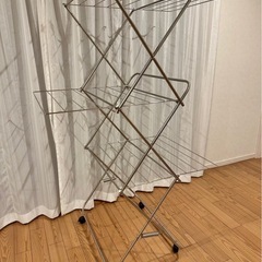 大木製作所 タワー型室内干し 物干し 3段 ステンレスの画像