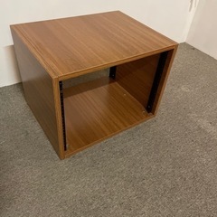 6Uラック棚　木目調　ほぼ使ってません。