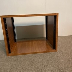 6Uラック棚　木目調　ほぼ使ってません。の画像