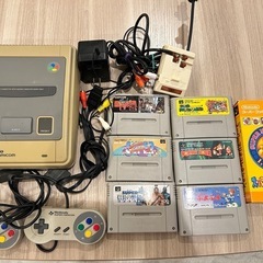 【決まりました】スーパーファミコン 本体 ソフト 配線セット