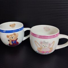 ダッフィー&シェリーメイ　陶器製スーベニアカップ　2個セット