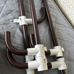 不二貿易突っ張りポールハンガー 6段 幅30x奥行30x高さ216~270の画像