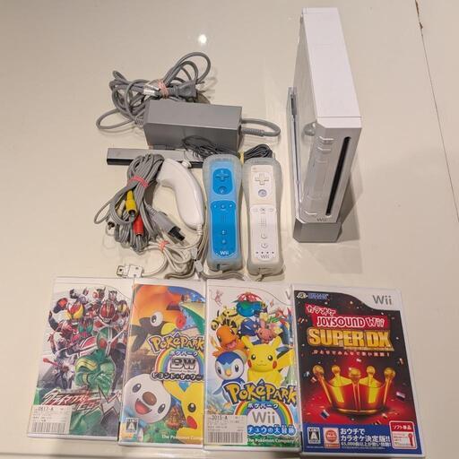 wii 一式　ソフト4本サービス　太鼓の達人コントローラー
