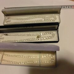 ◎水晶ネックレス3点（silver刻印２点、gsilver１点）◎使用感なし綺麗です、画像参照★お手数おかけしたします、プロフィール必読ですの画像