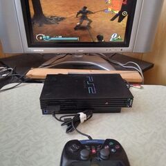【郵送・値引き・バラ売り不可】プレイステーション２＋周辺機器＋ゲーム４本＋おまけの画像