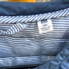 UNIQLO 中綿ジャンバー薄手 ネイビー140の画像
