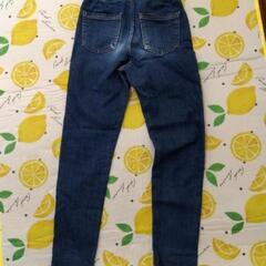 GU 150cm裏起毛 デニムパンツ　の画像