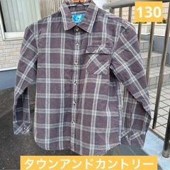 タウンアンドカントリー　ネルシャツ　130