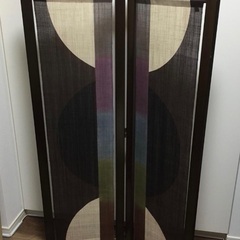 【新品】屏風 麻100% お部屋のインテリアとして