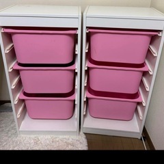 IKEA トロファスト　ピンク　3弾×2セット