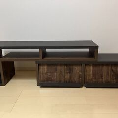 ローボード 伸縮テレビ台 北欧 ブルックリン 伸縮テレビ台 スラ...