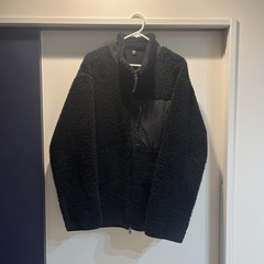 ユニクロ　UNIQLO 
　ボアフリースジャケット　 XXL 黒...