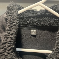 ユニクロ　UNIQLO 
　ボアフリースジャケット　 XXL 黒　ダメージなし　の画像