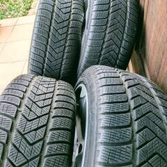 ■美品 ■WSP ITALY W567 19in 8.5j ET43/112-5穴 ハブ径66.6 ■PIRELLI SCORPION WINTER 255/40-19　■新品ハブリング付の画像