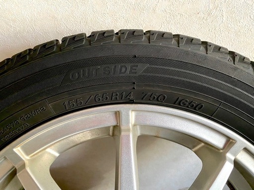 14インチ　ヨコハマIG50プラス　155/65R14　アルミホイールセット