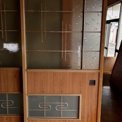 ガラス　引き戸　建具　レトロ　アンティークの画像