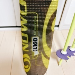 スキー板　ストック　salomonの画像