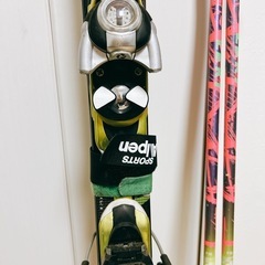 スキー板　ストック　salomonの画像