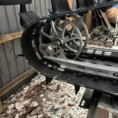 スノーモービル トレーラーセット。の画像