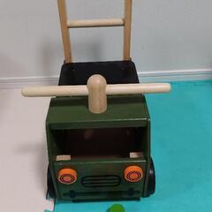 【手押し車】Edutē エデュテ アイムトイ ウォーカー&ライド アーミートラックの画像