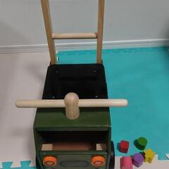 【手押し車】Edutē エデュテ アイムトイ ウォーカー&ライド アーミートラックの画像