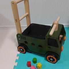 【手押し車】Edutē エデュテ アイムトイ ウォーカー&ライド アーミートラックの画像