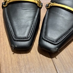 CHARLES & KEITH ブラック ミュール　サンダル　パンプス　24.5cmの画像