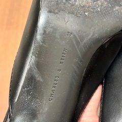 CHARLES & KEITH ブラック ミュール　サンダル　パンプス　24.5cmの画像