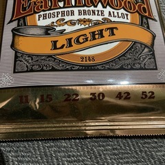 アコースティックギター　弦　ERNIE BALL EARTHWOOD フォスフォーブロンズライト 11〜52の画像