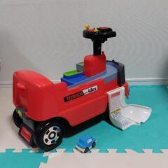 【乗れるオモチャ】トミカ サーキットトレーラーアイデス Ides乗用 トミカ ビークル（ミニカー）付の画像