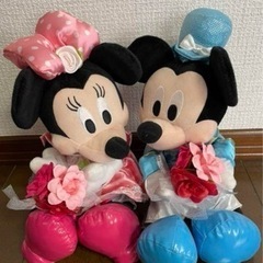ディズニー　ミッキーミニー　ぬいぐるみ　電報