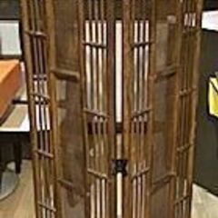 パーテーション　スクリーン　衝立　藤　ラタン　２連×２セット　高...