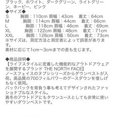 North Face ダウンベスト サイズLの画像