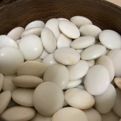 碁石　蛤白7mm~8mm    那智黒8mmの画像