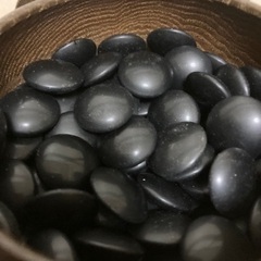 碁石　蛤白7mm~8mm    那智黒8mmの画像