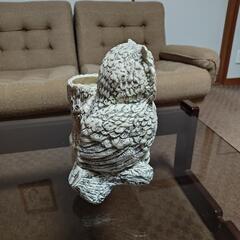 [縁起物]フクロウ植木鉢カバーの画像