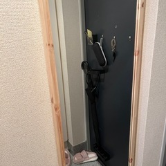 【美品】天然木の全身鏡 姿見 Lサイズの画像