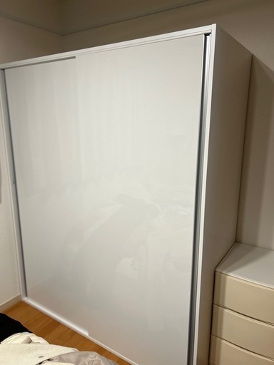 【元値約6万→1万円台！】ディノス　光沢仕上げ 引き戸ロッカー 幅150cm