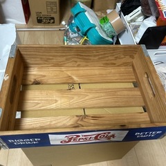 【購入者決定】ペプシコーラ　木製浅箱　雑貨 の画像