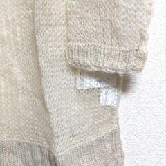 新品 DENHAM デンハム ニット 透かし編み オフショルダー レイヤード コーデの画像